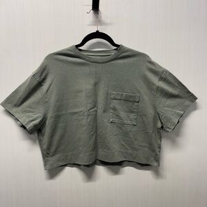 Athleta Boxy Crop Cotton Tee XS